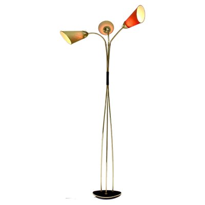 Italian Triennale Floor Lamp in Brass from Arredoluce, 1950-TE-1388024