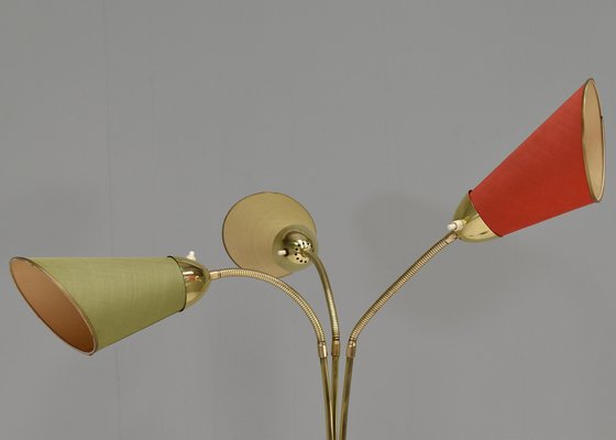 Italian Triennale Floor Lamp in Brass from Arredoluce, 1950-TE-1388024