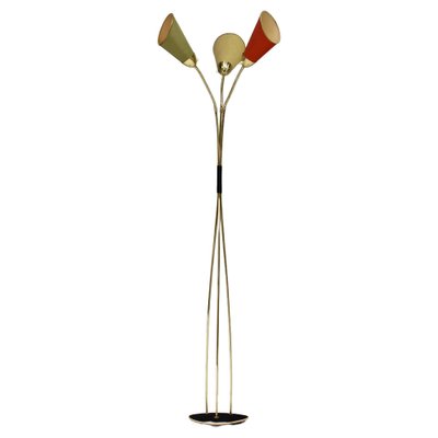 Italian Triennale Floor Lamp in Brass from Arredoluce, 1950-TE-1388024