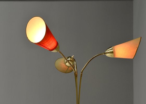 Italian Triennale Floor Lamp in Brass from Arredoluce, 1950-TE-1388024