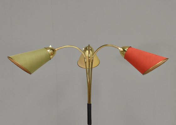 Italian Triennale Floor Lamp in Brass from Arredoluce, 1950-TE-1388024