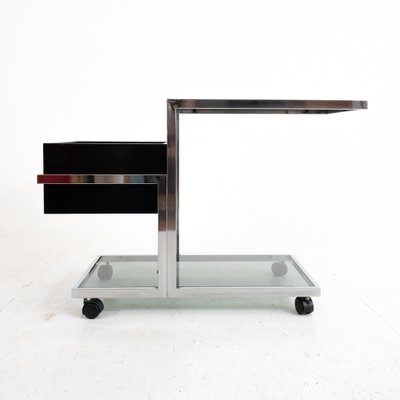 Italian Trolley in Steel and Glass, 1970s-UPW-1387853