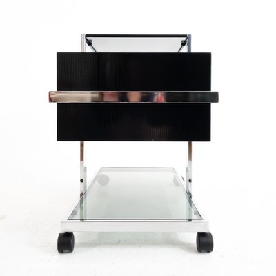 Italian Trolley in Steel and Glass, 1970s-UPW-1387853