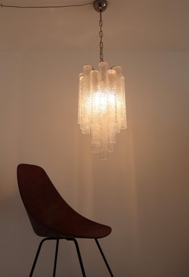 Italian Tube Chandelier from Venini, 1950s-VNE-973683