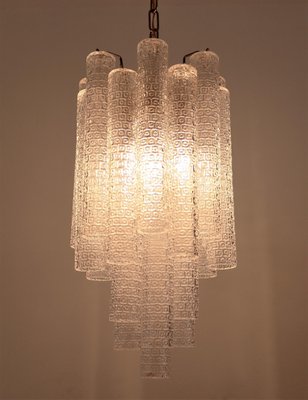 Italian Tube Chandelier from Venini, 1950s-VNE-973683