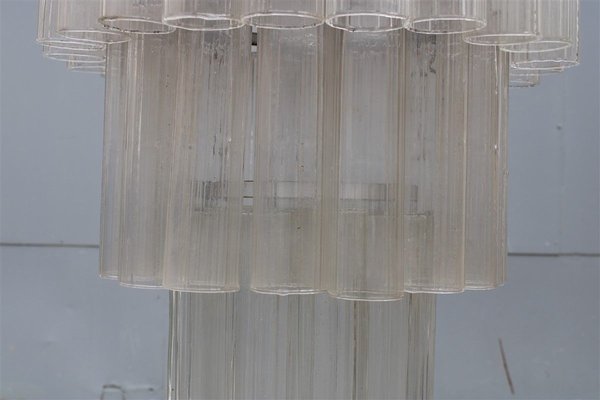 Italian Tube Chandelier from Venini, 1960s-EH-807351