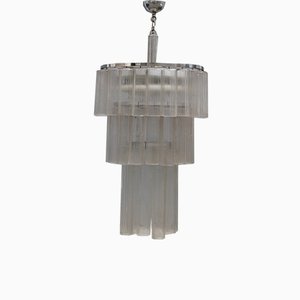 Italian Tube Chandelier from Venini, 1960s-EH-807351