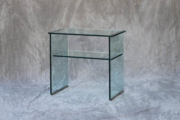 Italian Two Tier Table in Glass from Fontana Arte-PTH-1320162