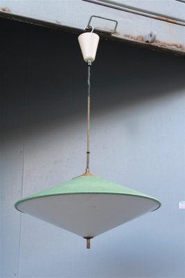 Italian UFO Chandelier in Metal and Acrylic Glass, 1950-EH-1796007