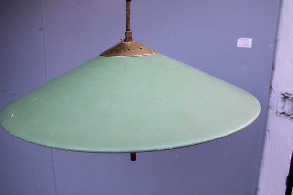 Italian UFO Chandelier in Metal and Acrylic Glass, 1950-EH-1796007