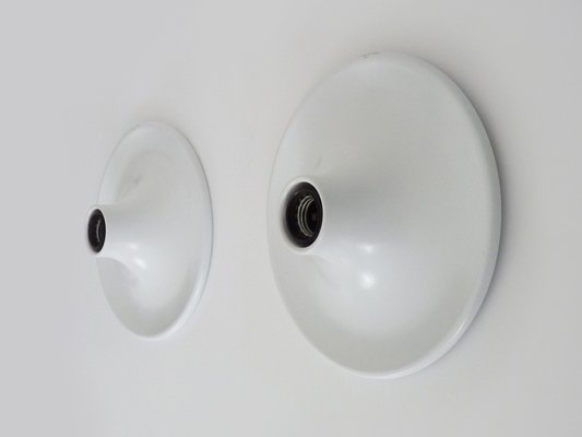 Italian Ufo Disc Wall Sconces from Targetti, 1970s, Set of 2-MZP-1746843