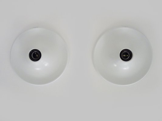 Italian Ufo Disc Wall Sconces from Targetti, 1970s, Set of 2-MZP-1746843