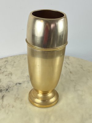 Italian Umbrella Stand in Brass, 1950s-YST-1780341