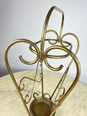 Italian Umbrella Stand in Brass, 1950s-YST-1780340