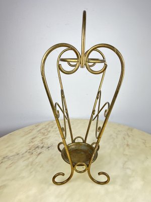 Italian Umbrella Stand in Brass, 1950s-YST-1780340