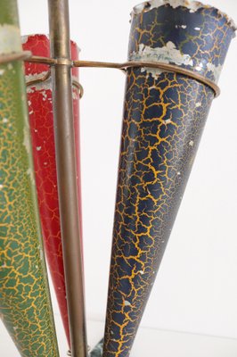 Italian Umbrella Stand in Brass and Marble, 1950s-VNE-978302