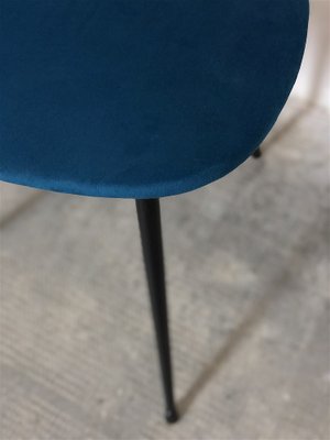 Italian Upholstered Metal Chair, 1960s-FQG-1754298