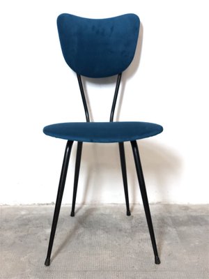 Italian Upholstered Metal Chair, 1960s-FQG-1754298