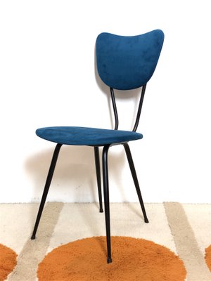 Italian Upholstered Metal Chair, 1960s-FQG-1754298