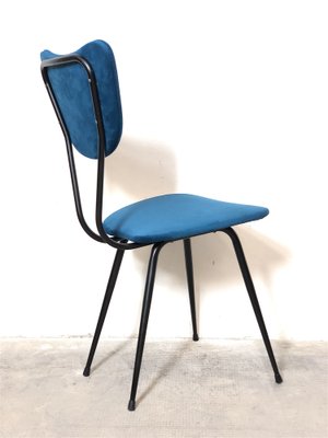 Italian Upholstered Metal Chair, 1960s-FQG-1754298