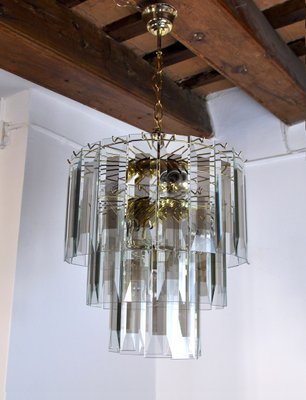 Italian Veca Chandelier with 3 Levels, 1970s-EJE-1174599