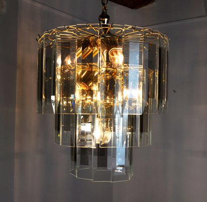 Italian Veca Chandelier with 3 Levels, 1970s-EJE-1174599