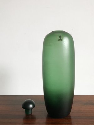 Italian Velati Series Vase or Bottle in Murano Glass from Venini, 1981-CC-1469304