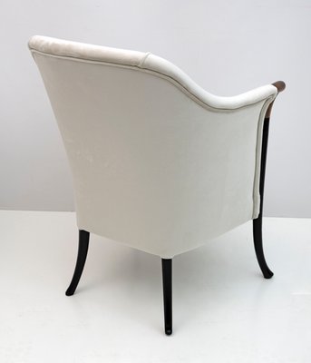 Italian Velvet Giorgetti Armchair, 1980s-FER-1346033