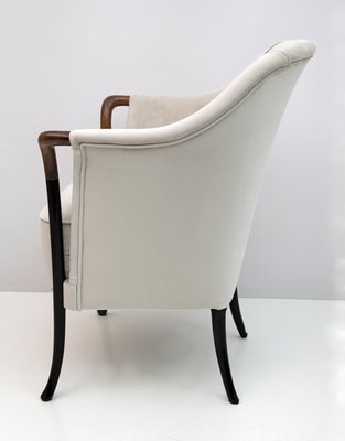 Italian Velvet Giorgetti Armchair, 1980s-FER-1346033