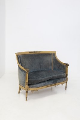 Italian Velvet Sofa, 1890s-RCE-1407249