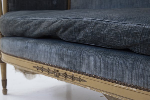 Italian Velvet Sofa, 1890s-RCE-1407249