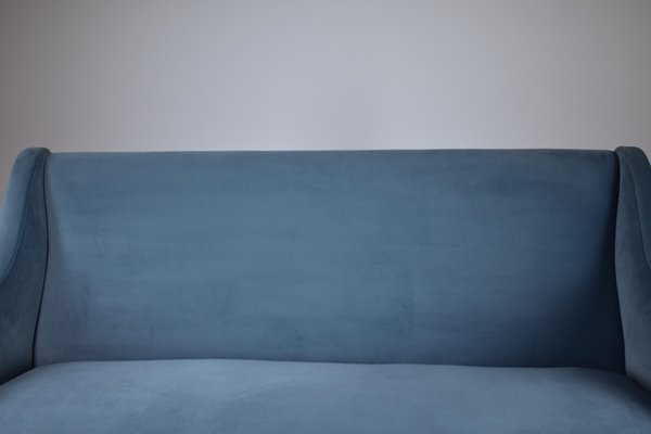 Italian Velvet Sofa, 1950s-GXL-1428241