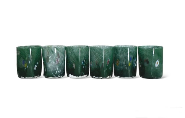 Italian Versace Drinking Glasses from Ribes the Art of Glass, 2004, Set of 6-TKI-1718017