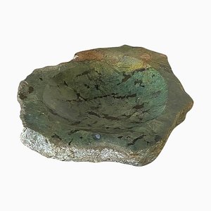 Italian Vide Poche Ashtray in Marble Green, 1960-UR-1782952