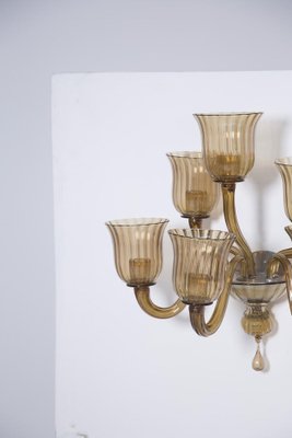 Italian Wall Lamps in Glass from Venini, 1950, Set of 2-RCE-1783355