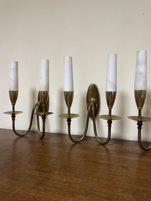 Italian Wall Lamps in the Style of Thu Ponti, 1940s, Set of 4-JHL-1345271