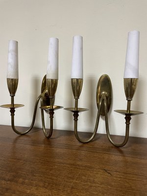 Italian Wall Lamps in the Style of Thu Ponti, 1940s, Set of 4-JHL-1345271