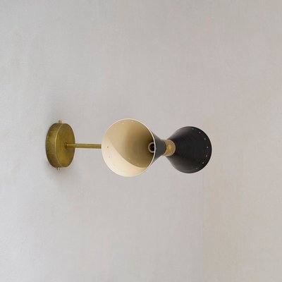 Italian Wall Light in Brass, 1950s-WLO-1765090