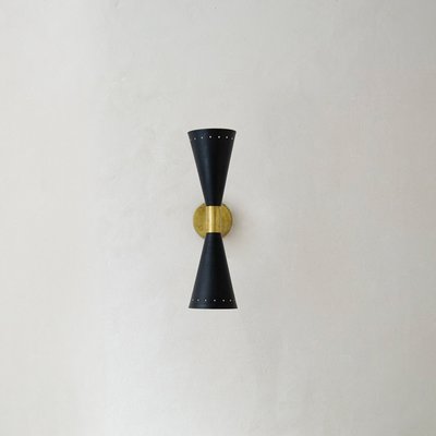 Italian Wall Light in Brass, 1950s-WLO-1765090