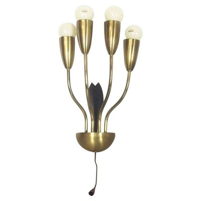 Italian Wall Light in Metal and Brass, 1960s-QZ-1052904