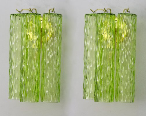 Italian Wall Light in Murano Green Glass, 1990s-MPO-1789160