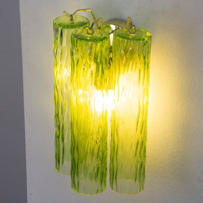 Italian Wall Light in Murano Green Glass, 1990s-MPO-1789160