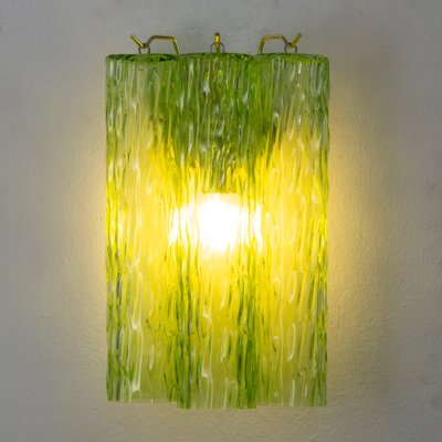 Italian Wall Light in Murano Green Glass, 1990s-MPO-1789160