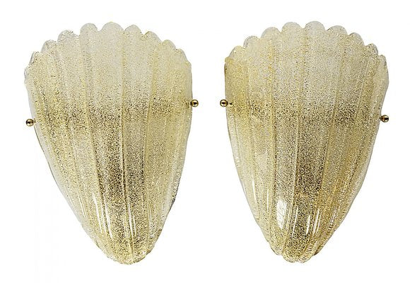 Italian Wall Light Sconces in Murano Glass, Set of 2-ZVH-1770448