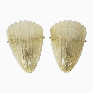 Italian Wall Light Sconces in Murano Glass, Set of 2-ZVH-1770448