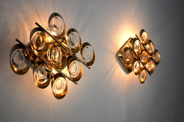 Italian Wall Lights by Oscar Torlasco, 1970s, Set of 2-EJE-1174603