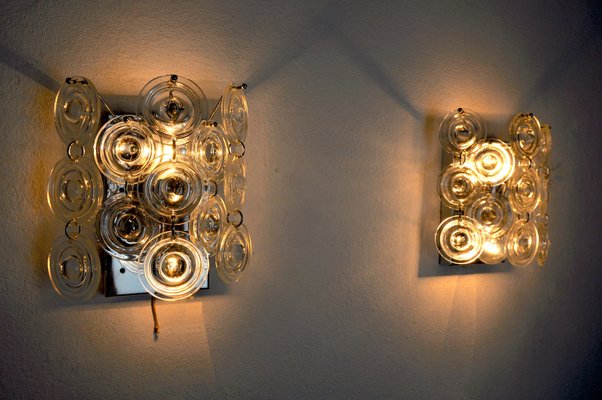 Italian Wall Lights by Oscar Torlasco, 1970s, Set of 2-EJE-1174600