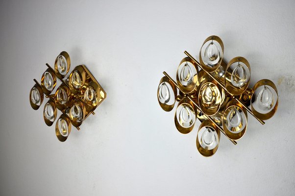 Italian Wall Lights by Oscar Torlasco, 1970s, Set of 2-EJE-1174603