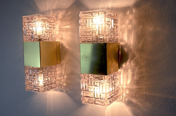 Italian Wall Lights from Sciolari, 1970, Set of 2-EJE-1174547