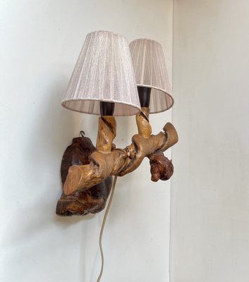 Italian Wall Sconce in Vine Tree, 1950s-LCR-1700015